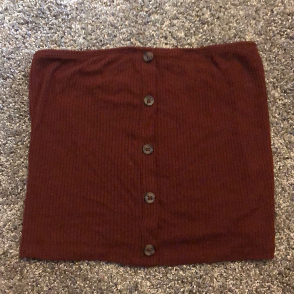 American eagle maroon tube top